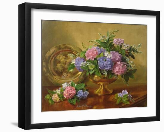 AB2112 Hydrangeas and Lilacs-Albert Williams-Framed Giclee Print