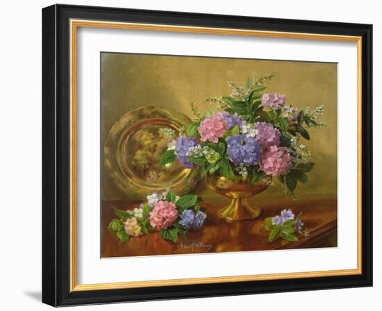 AB2112 Hydrangeas and Lilacs-Albert Williams-Framed Giclee Print