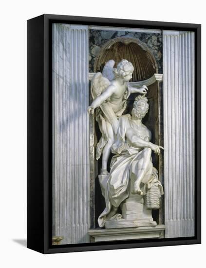 Abacuc and the Angel-Giovanni Lorenzo Bernini-Framed Premier Image Canvas