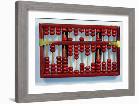 Abacus with the Numbers 0205847326212-Chinese School-Framed Giclee Print