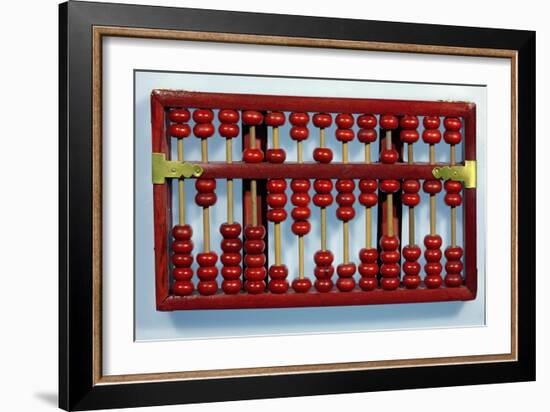 Abacus with the Numbers 0205847326212-Chinese School-Framed Giclee Print