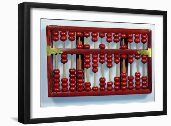 Abacus with the Numbers 0205847326212-Chinese School-Framed Giclee Print