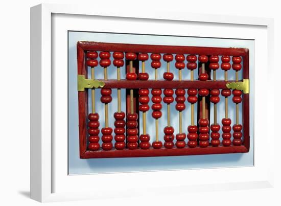 Abacus with the Numbers 0205847326212-Chinese School-Framed Giclee Print