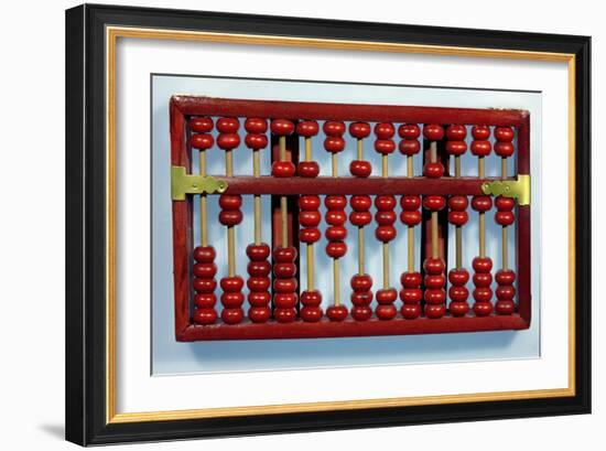 Abacus with the Numbers 0205847326212-Chinese School-Framed Giclee Print