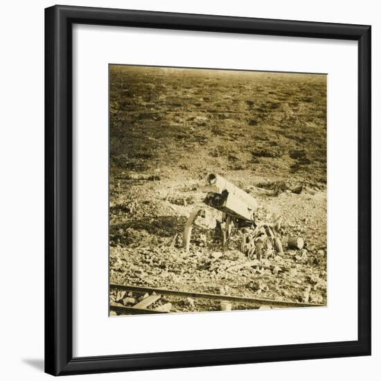 Abandoned 155 gun, c1914-c1918-Unknown-Framed Photographic Print