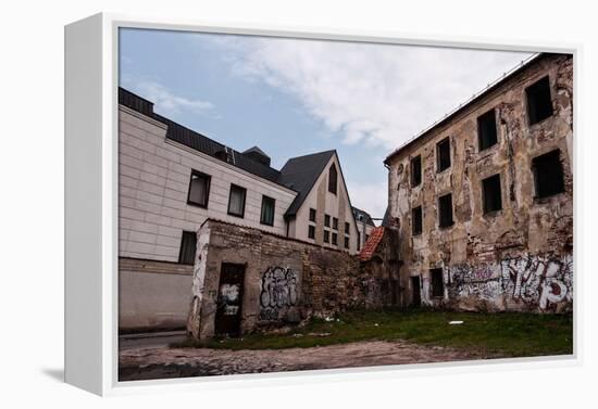 Abandoned and Ruined Buildings-dabldy-Framed Premier Image Canvas