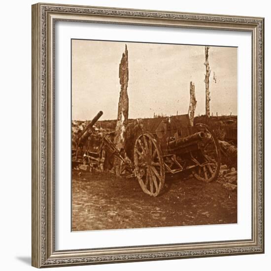 Abandoned cannons, c1914-c1918-Unknown-Framed Photographic Print