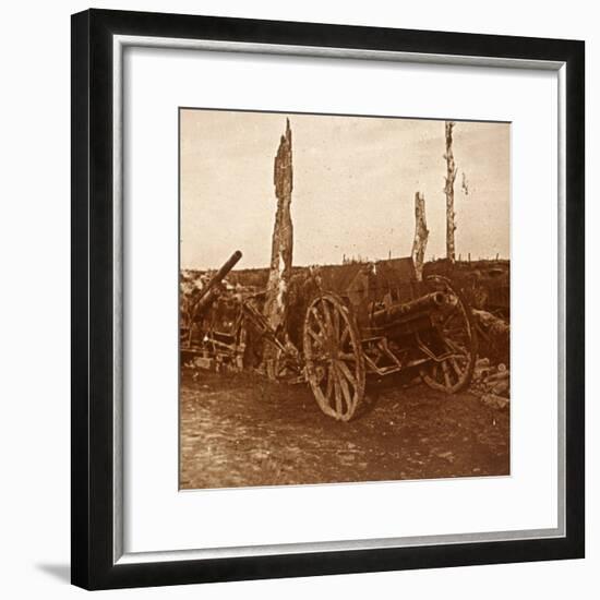 Abandoned cannons, c1914-c1918-Unknown-Framed Photographic Print