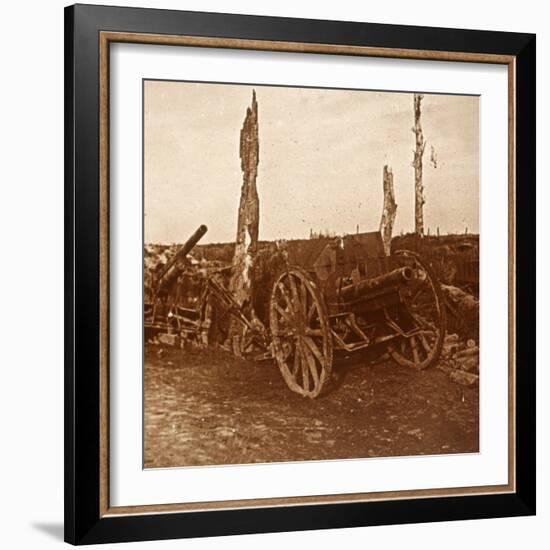 Abandoned cannons, c1914-c1918-Unknown-Framed Photographic Print