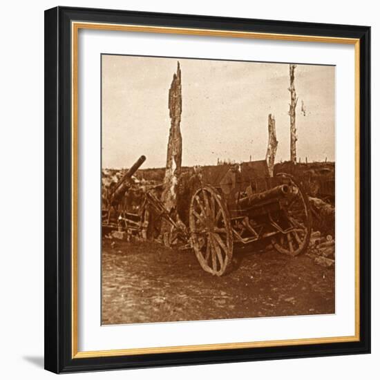 Abandoned cannons, c1914-c1918-Unknown-Framed Photographic Print