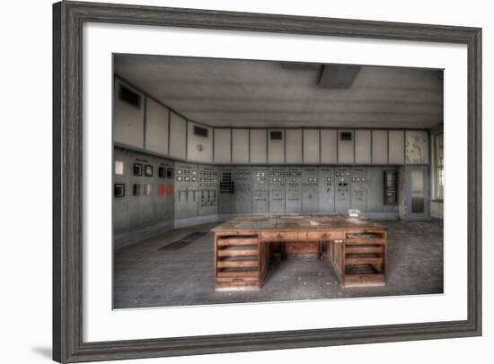 Abandoned Control Room-Nathan Wright-Framed Photographic Print