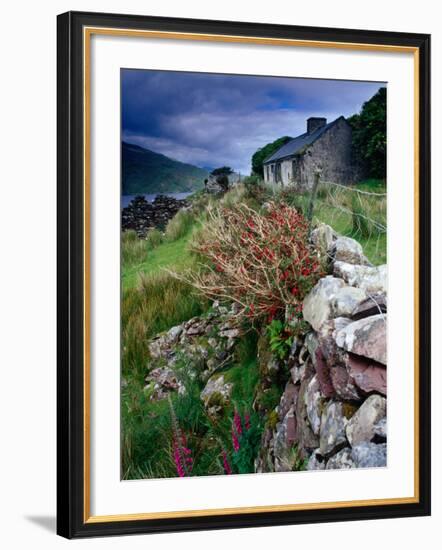 Abandoned Cottage on the Famine Relief Road in Killary Harbour, Connemara, Connaught, Ireland-Gareth McCormack-Framed Photographic Print