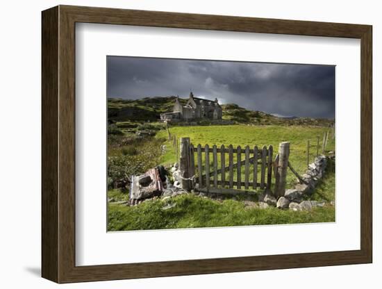 Abandoned Croft Beneath a Stormy Sky-Lee Frost-Framed Photographic Print