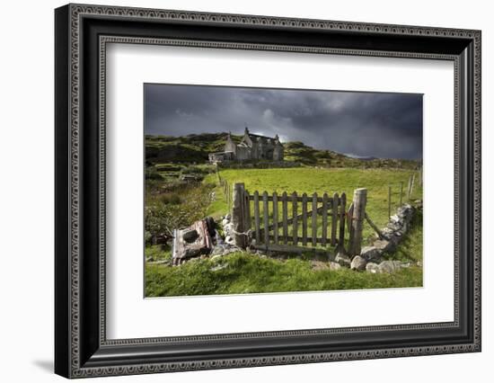 Abandoned Croft Beneath a Stormy Sky-Lee Frost-Framed Photographic Print