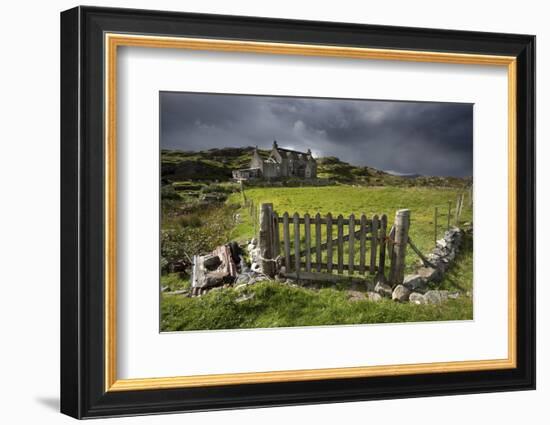 Abandoned Croft Beneath a Stormy Sky-Lee Frost-Framed Photographic Print