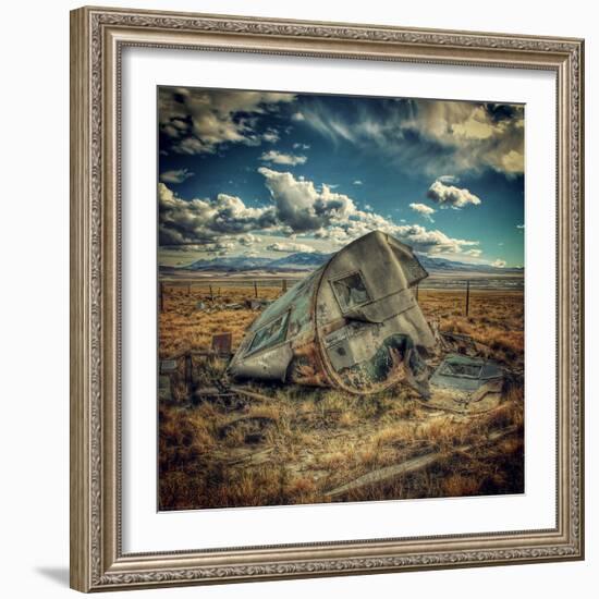 Abandoned Decaying Caravan-Florian Raymann-Framed Photographic Print