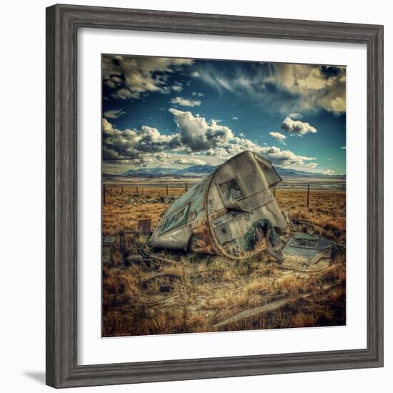 Abandoned Decaying Caravan-Florian Raymann-Framed Photographic Print