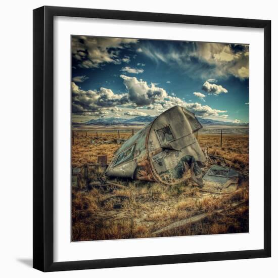 Abandoned Decaying Caravan-Florian Raymann-Framed Photographic Print