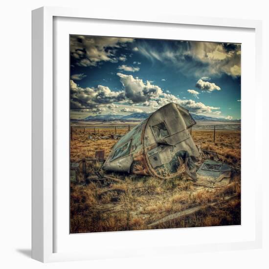 Abandoned Decaying Caravan-Florian Raymann-Framed Photographic Print