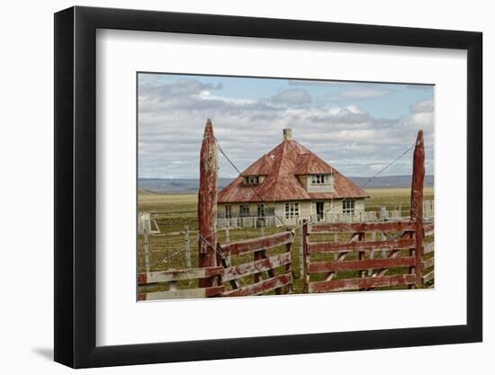 Abandoned farmhouse, Tierra del Fuego, Chile, Patagonia-Adam Jones-Framed Photographic Print