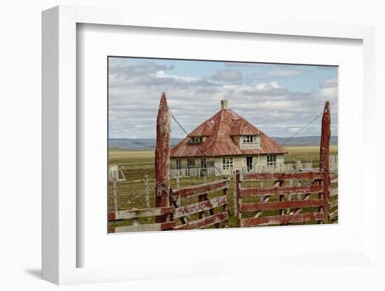 Abandoned farmhouse, Tierra del Fuego, Chile, Patagonia-Adam Jones-Framed Photographic Print