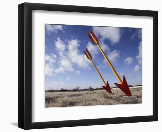 Abandoned Gas Station, Route 66, Twin Arrows, Arizona, USA-Julian McRoberts-Framed Photographic Print