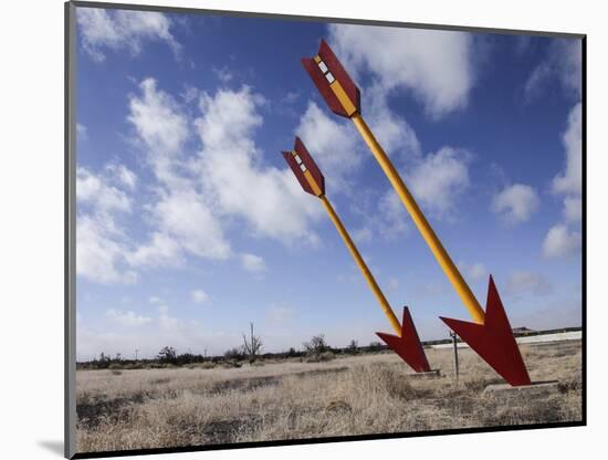 Abandoned Gas Station, Route 66, Twin Arrows, Arizona, USA-Julian McRoberts-Mounted Photographic Print
