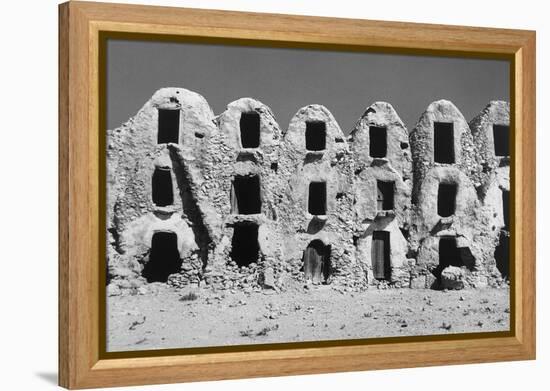 Abandoned Ghorfas in Tunisia-null-Framed Premier Image Canvas