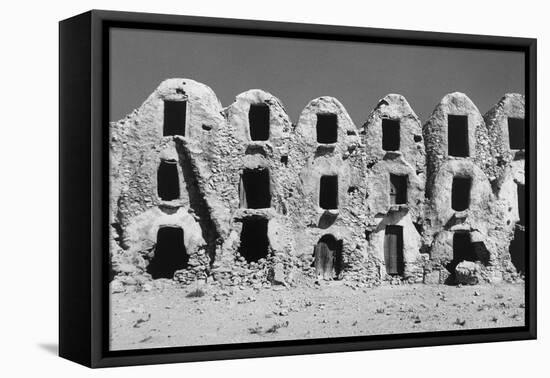 Abandoned Ghorfas in Tunisia-null-Framed Premier Image Canvas