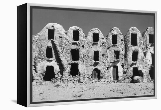 Abandoned Ghorfas in Tunisia-null-Framed Premier Image Canvas