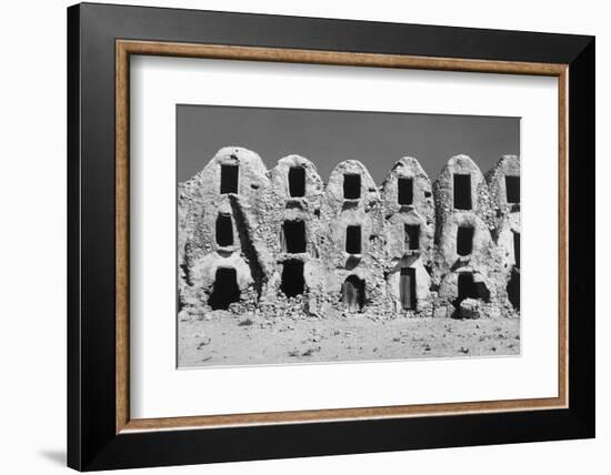 Abandoned Ghorfas in Tunisia-null-Framed Photographic Print