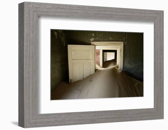 Abandoned House Full of Sand-Enrique Lopez-Tapia-Framed Photographic Print