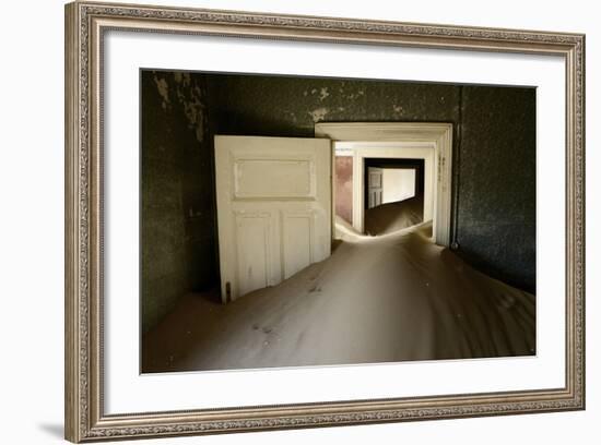 Abandoned House Full of Sand-Enrique Lopez-Tapia-Framed Photographic Print