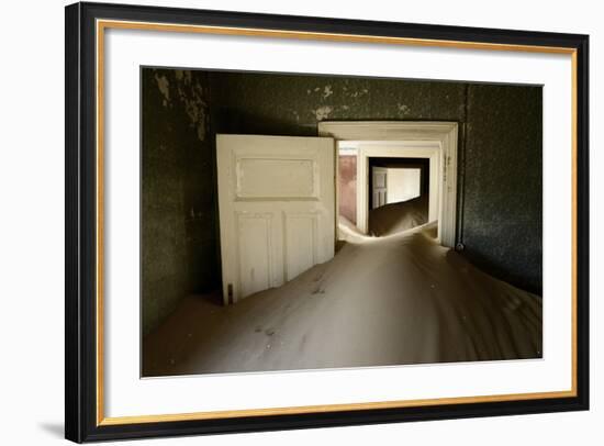 Abandoned House Full of Sand-Enrique Lopez-Tapia-Framed Photographic Print