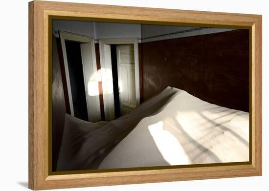 Abandoned House Full Of Sand-Enrique Lopez-Tapia-Framed Premier Image Canvas