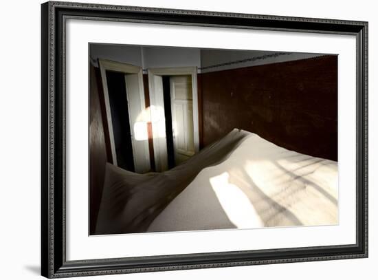 Abandoned House Full Of Sand-Enrique Lopez-Tapia-Framed Premium Photographic Print