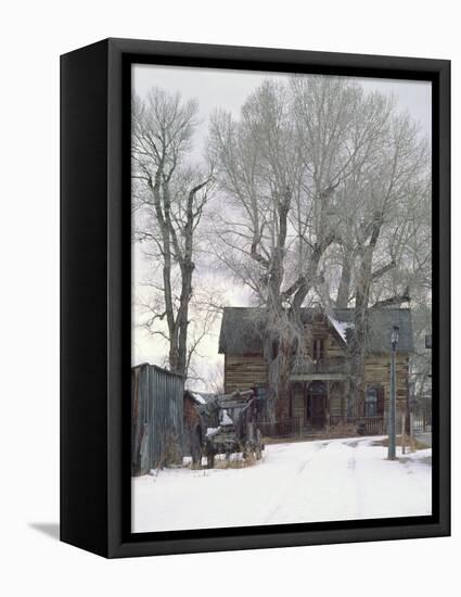 Abandoned House of Nevada City, Montana, USA-Charles Sleicher-Framed Premier Image Canvas