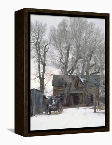 Abandoned House of Nevada City, Montana, USA-Charles Sleicher-Framed Premier Image Canvas