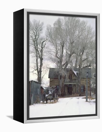 Abandoned House of Nevada City, Montana, USA-Charles Sleicher-Framed Premier Image Canvas