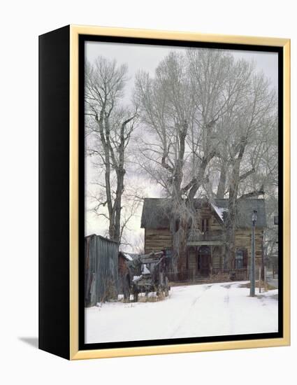 Abandoned House of Nevada City, Montana, USA-Charles Sleicher-Framed Premier Image Canvas