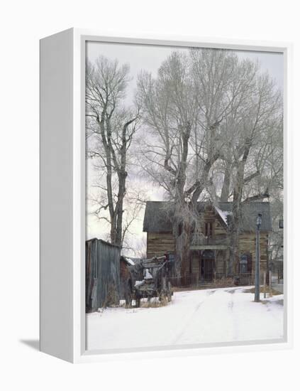 Abandoned House of Nevada City, Montana, USA-Charles Sleicher-Framed Premier Image Canvas