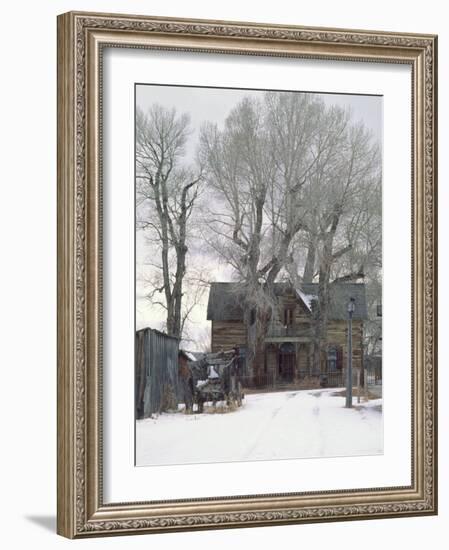 Abandoned House of Nevada City, Montana, USA-Charles Sleicher-Framed Photographic Print