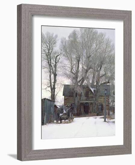 Abandoned House of Nevada City, Montana, USA-Charles Sleicher-Framed Photographic Print