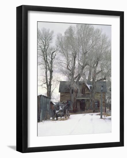 Abandoned House of Nevada City, Montana, USA-Charles Sleicher-Framed Photographic Print