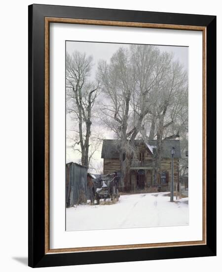 Abandoned House of Nevada City, Montana, USA-Charles Sleicher-Framed Photographic Print