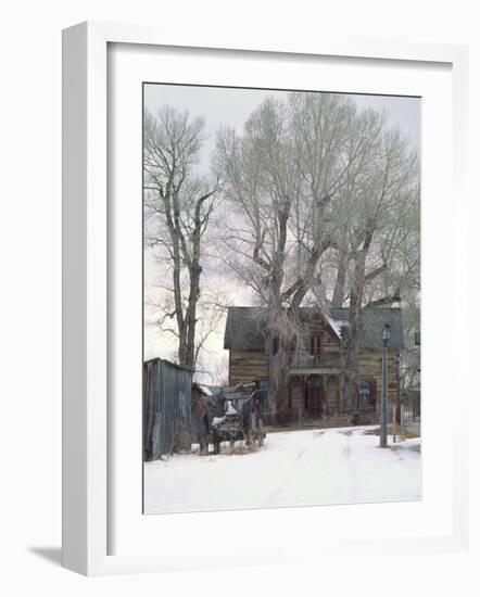 Abandoned House of Nevada City, Montana, USA-Charles Sleicher-Framed Photographic Print