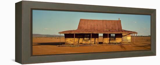 Abandoned house on desert, Silverston, New South Wales, Australia-Panoramic Images-Framed Premier Image Canvas