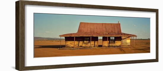 Abandoned house on desert, Silverston, New South Wales, Australia-Panoramic Images-Framed Photographic Print