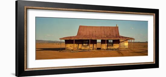 Abandoned house on desert, Silverston, New South Wales, Australia-Panoramic Images-Framed Photographic Print