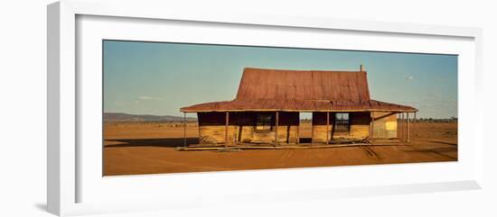 Abandoned house on desert, Silverston, New South Wales, Australia-Panoramic Images-Framed Photographic Print